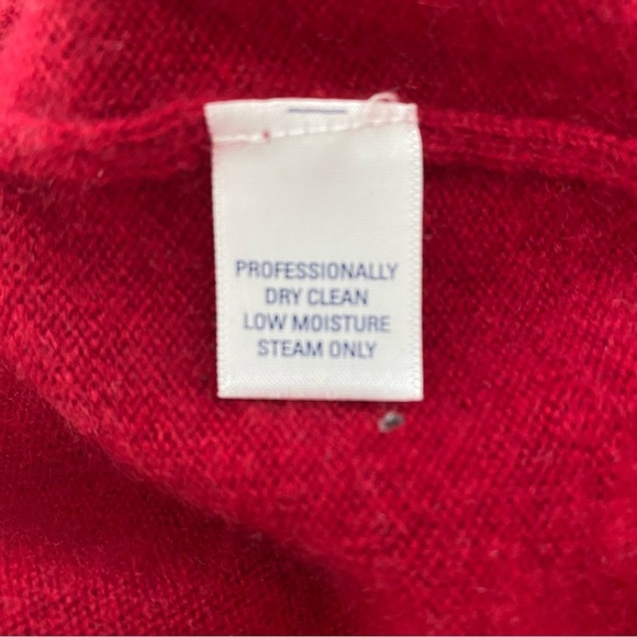 Men’s Club Room 100% Fine Cashmere V Neck Sweater Red size M - Picture 7 of 7